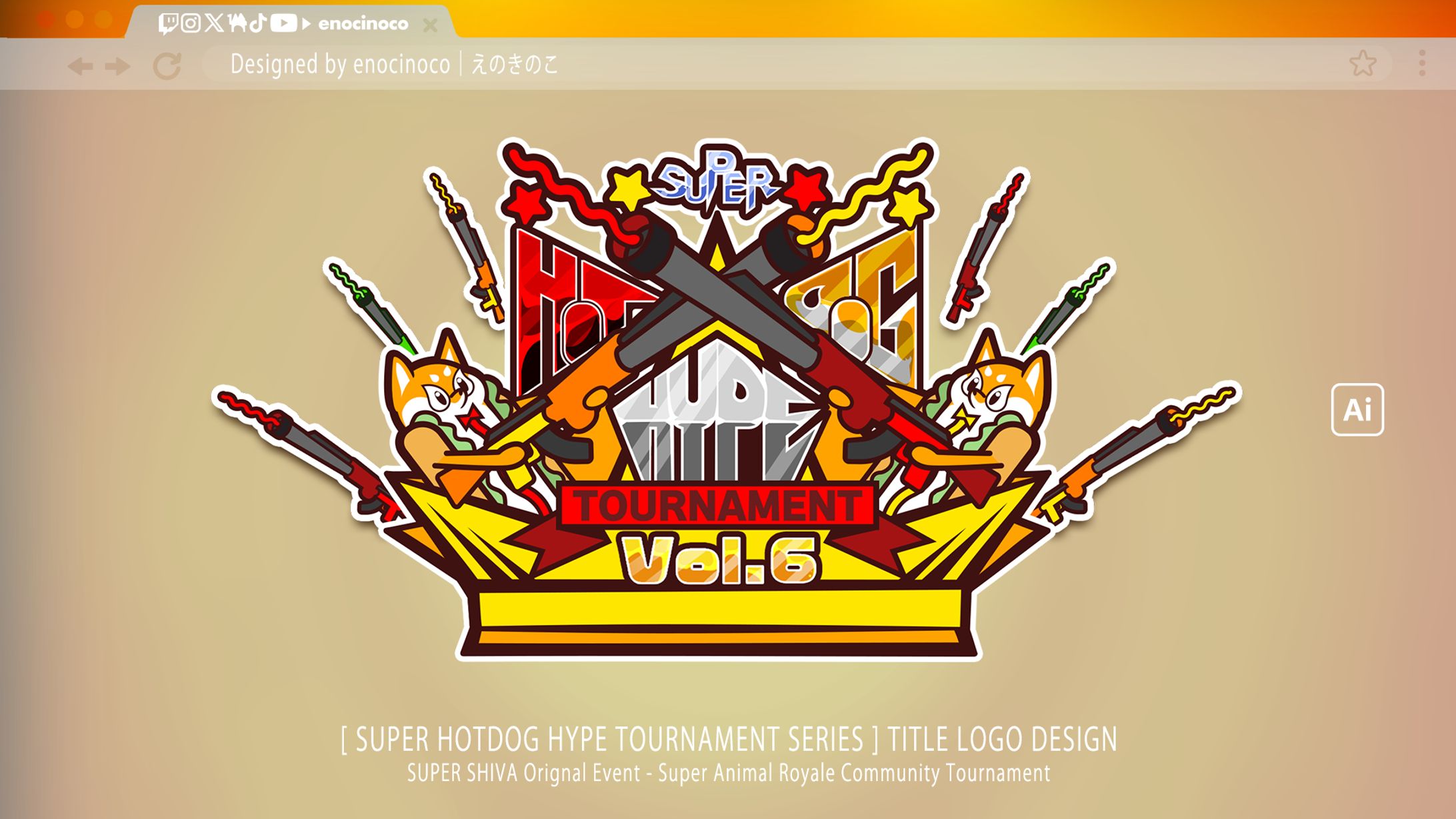 TITLE LOGO｜Super Hotdog Hype Tournament-1