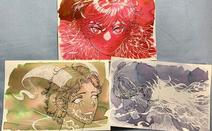 キャラが変身するインクカードのデザイン