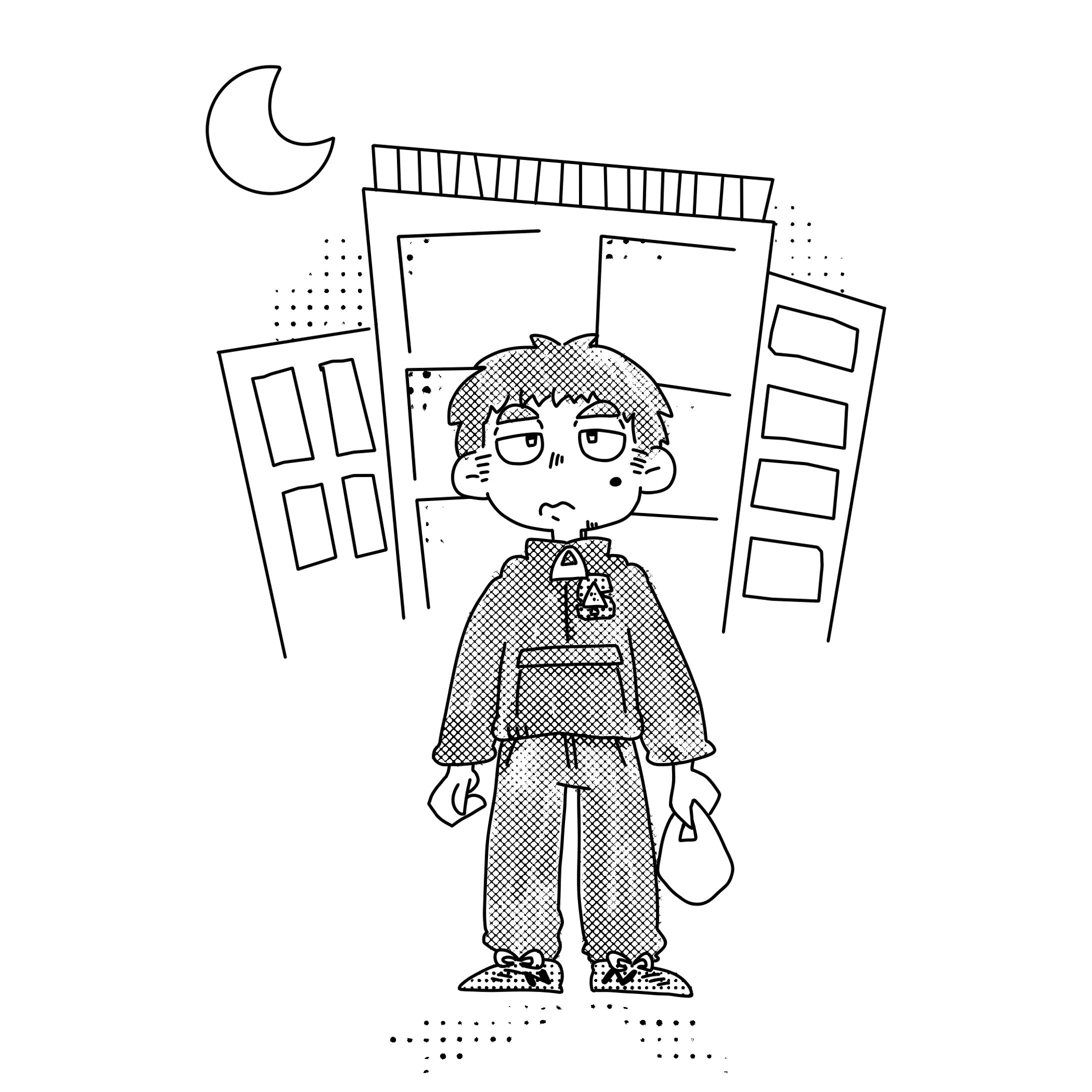 ZINE「未来を照らす光る犬」第四号 挿絵-1