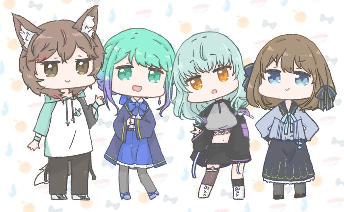 デジタルイラスト、sdキャラ