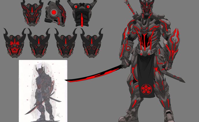 Cyberpunk samurai Concept