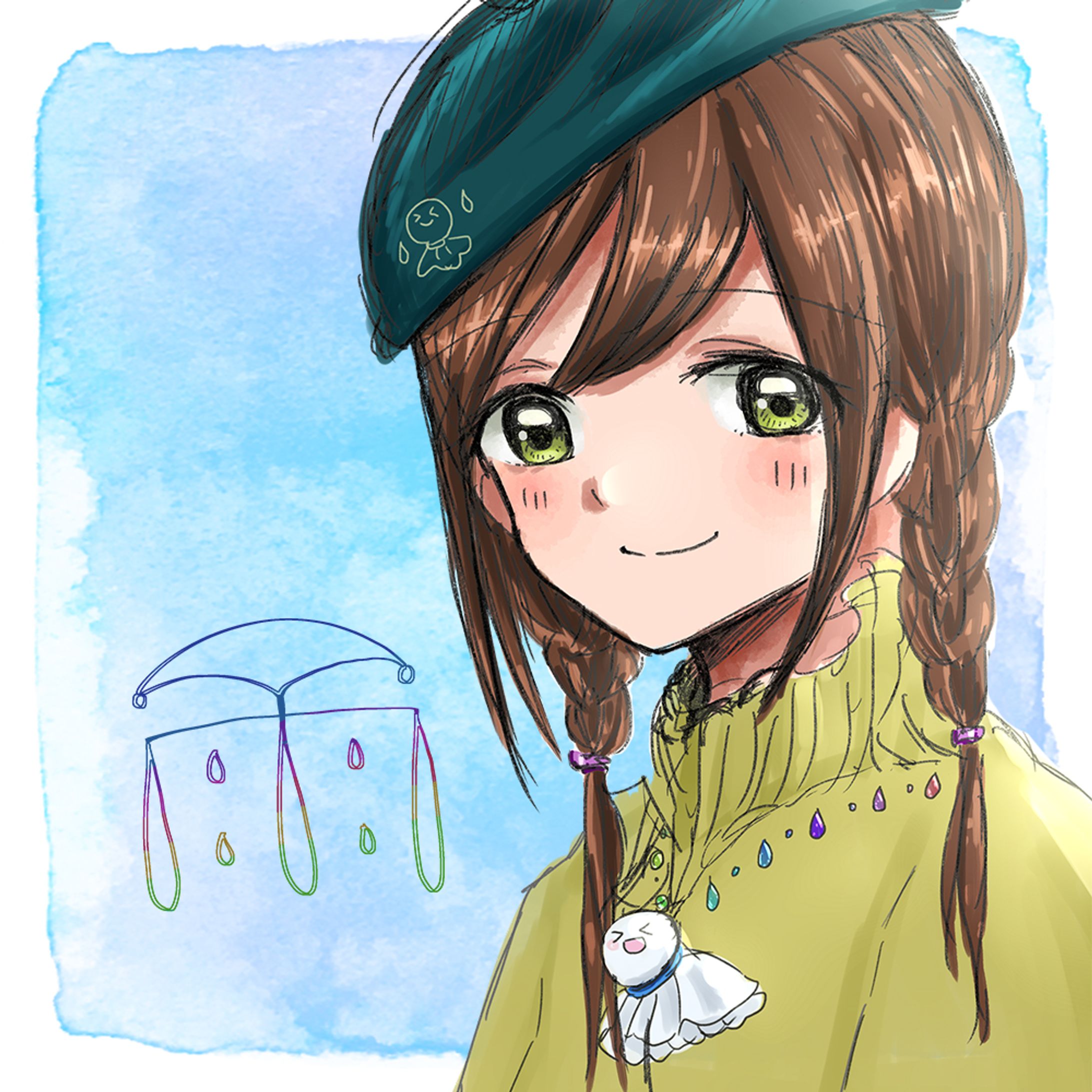 (仕事) 配信者『雨』アイコンイラスト-1
