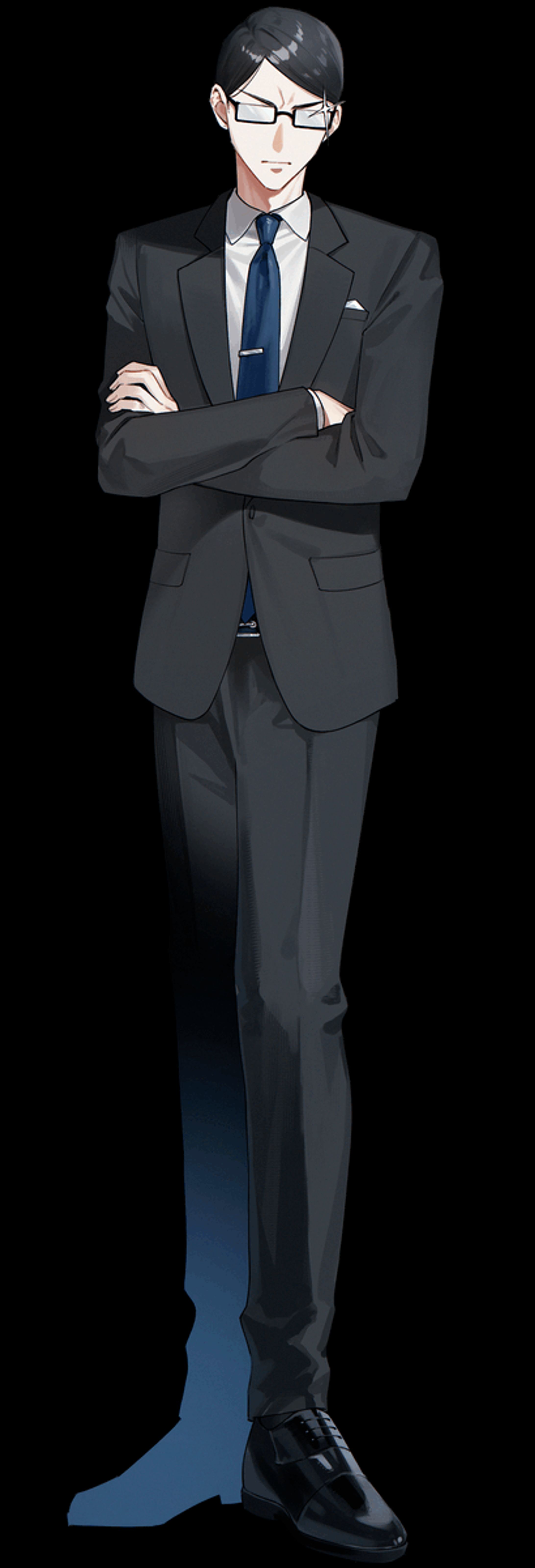 スーツ姿の男性（ポーズ差分あり）-1
