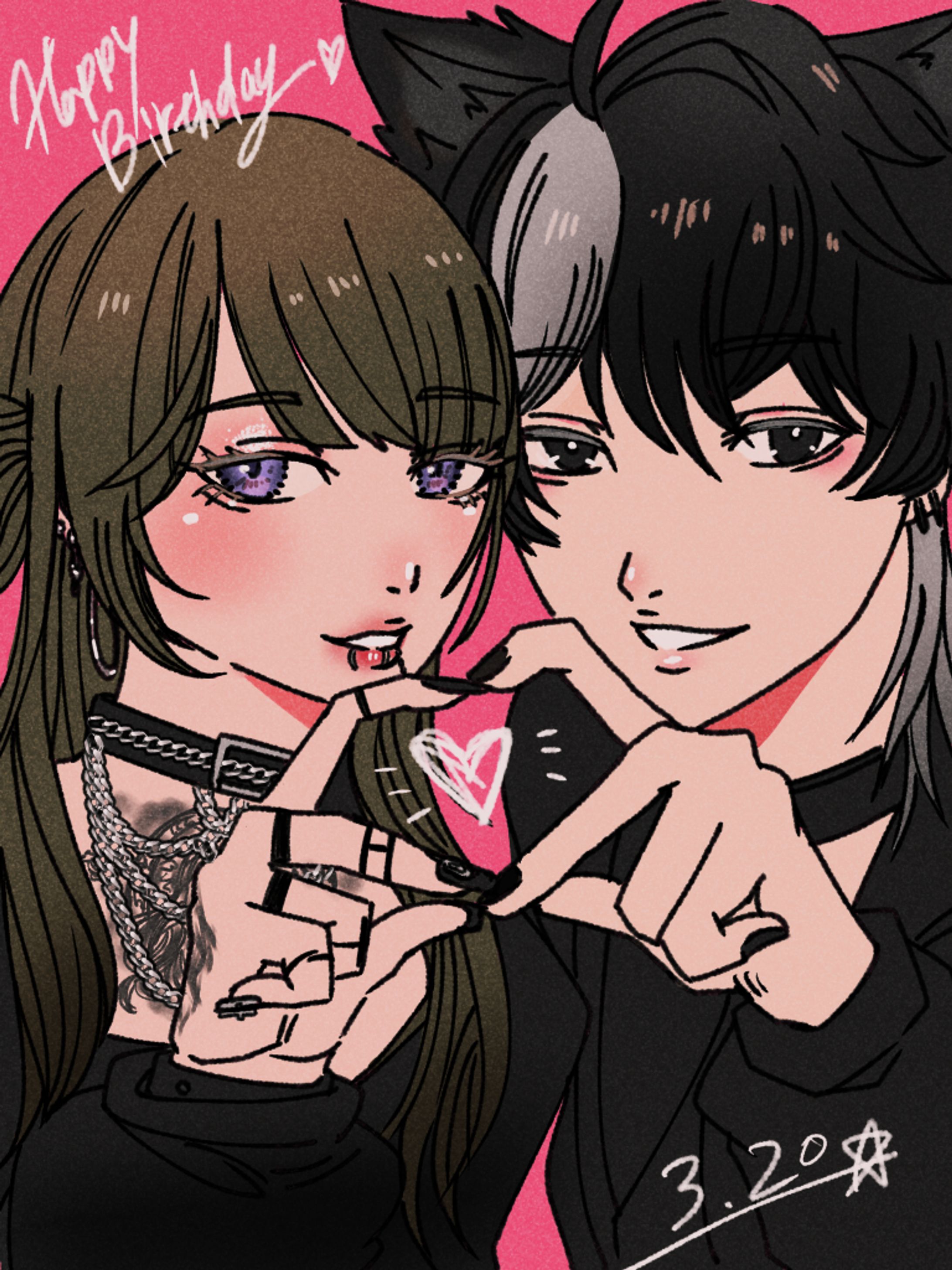 お誕生日記念 アバター似顔絵イラスト-1