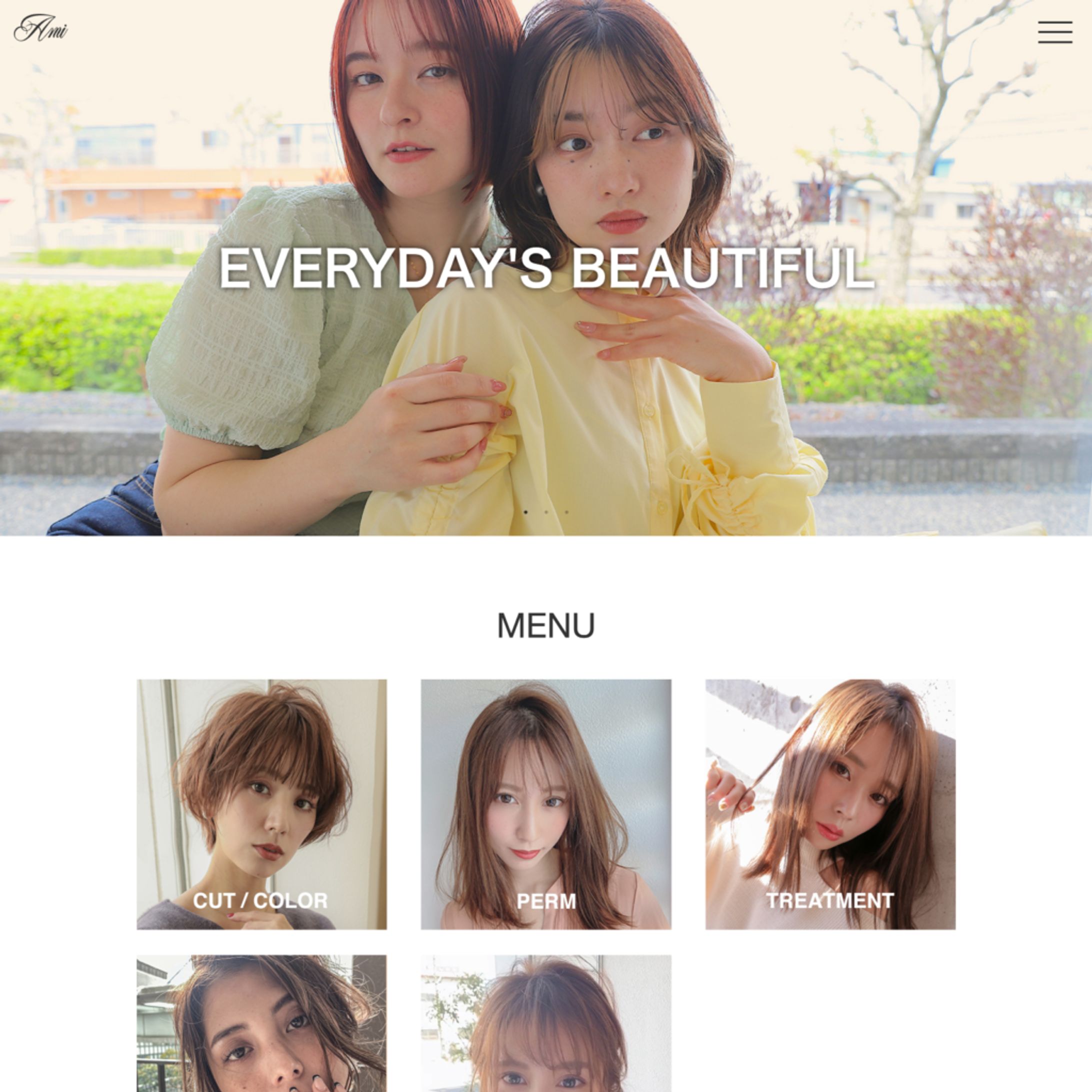 株式会社Ami様 Webサイト構築-1