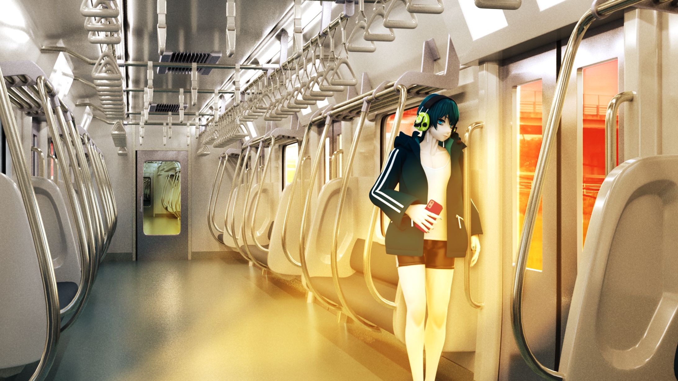 【3Dモデル】背景・キャラクターモデルサンプル-1