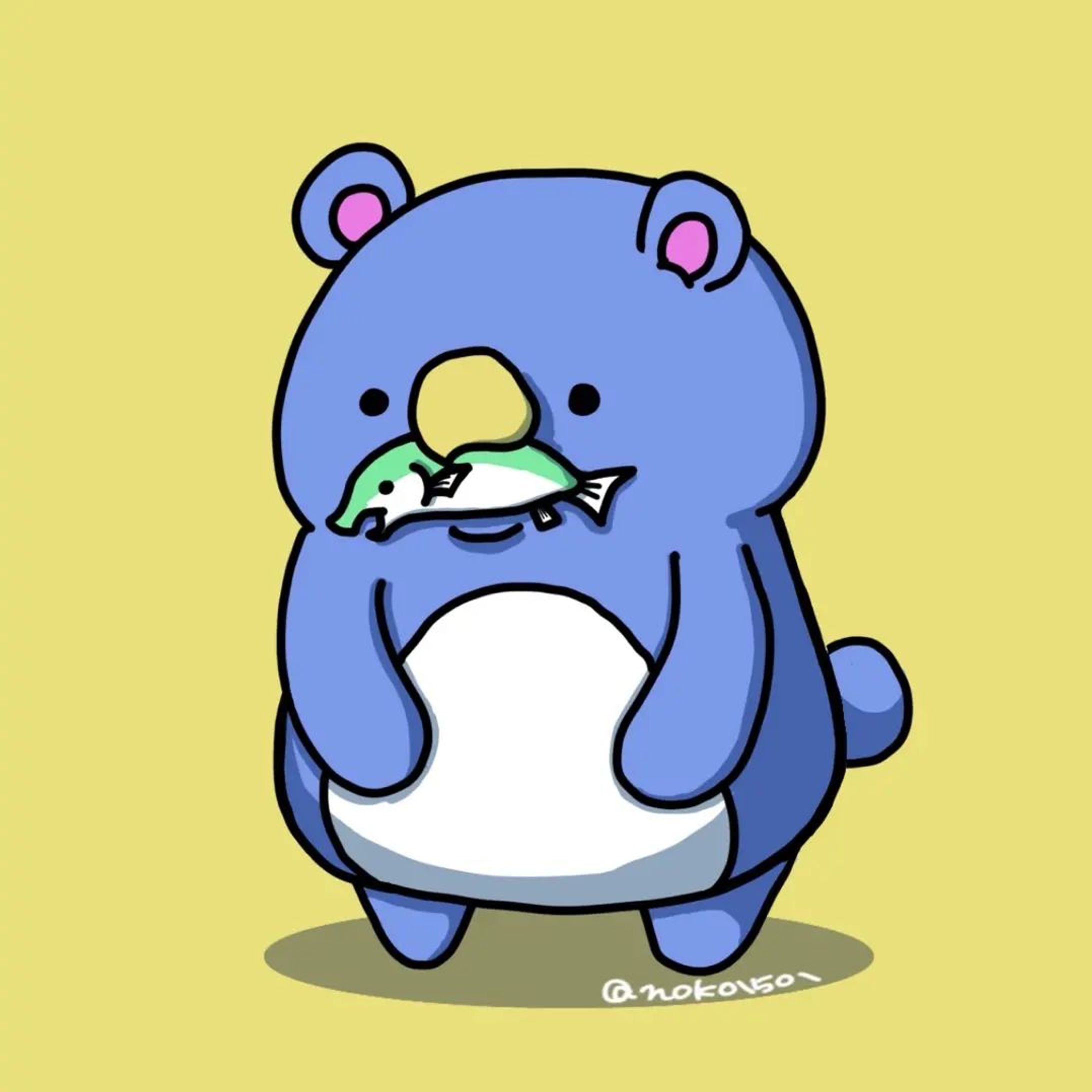 Twitter でリプライできた動物２匹を合体させるってのをやってみました。
【クマ】＋【ペンギン】
＝【ペングマ】
#イラスト #お絵描き #irast
#art #オリジナルキャラクター
#オリジナルイラスト
#art
#リプライできた動物２匹を合体させる-1