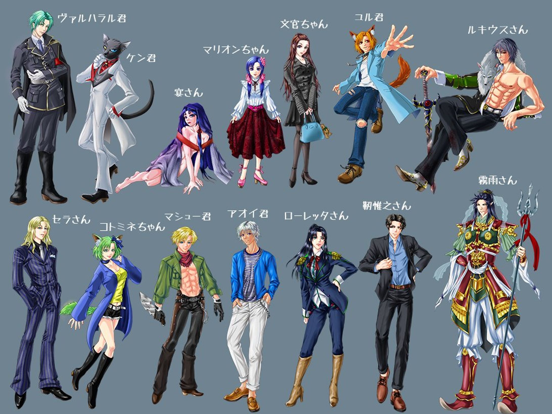 創作作家様のキャラクターイラスト-1