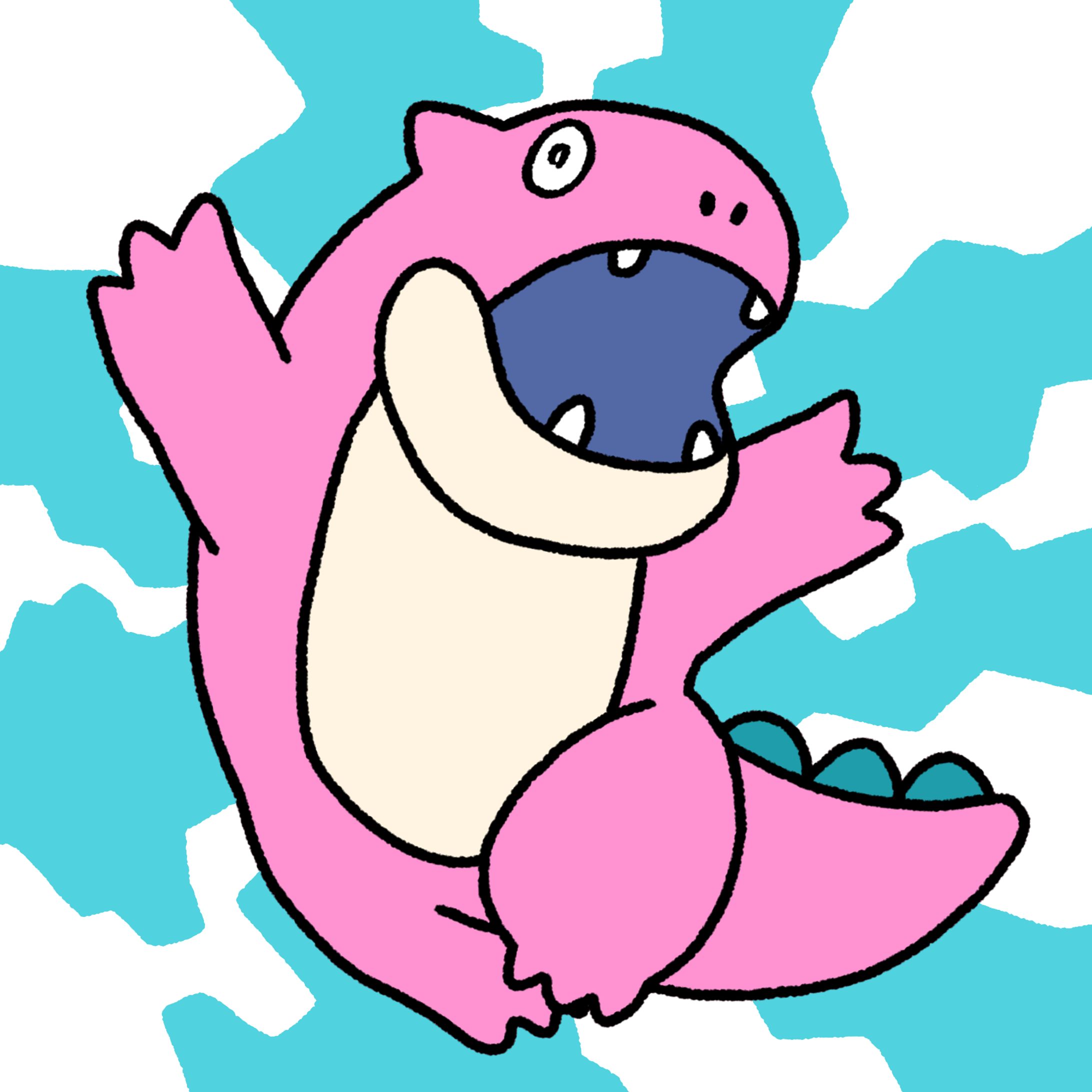 ピンクドラゴン　喜びの舞-1
