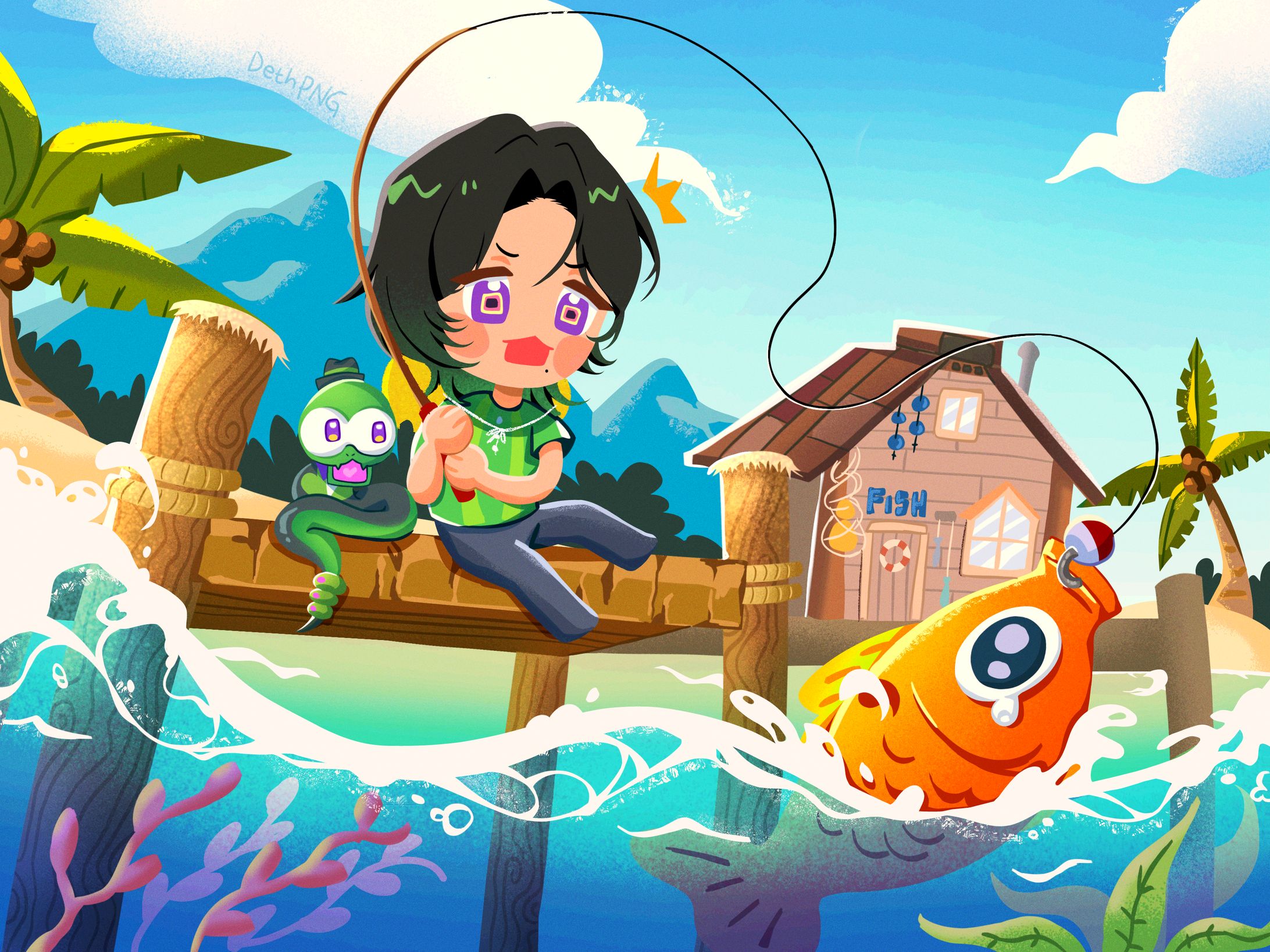 Chibi full illustration #GinjoCanvas-1
