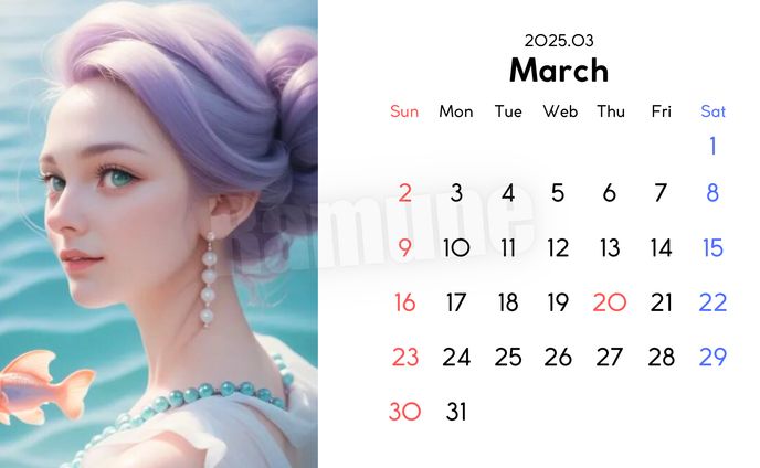 3月：魚座 (Pisces)