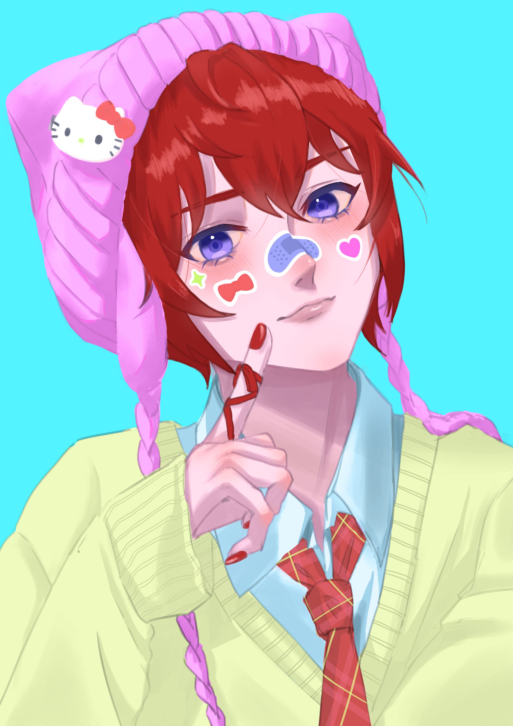 二次創作　あんさんぶるスターズ!! 朱桜 司-1