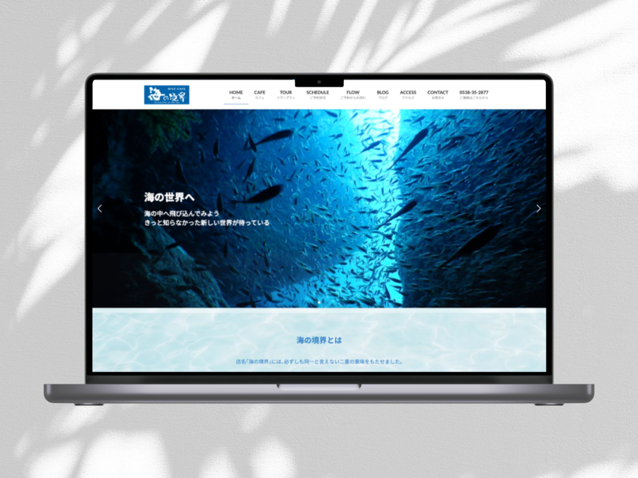 カフェ兼ダイビングショップ　ウェブサイト-1