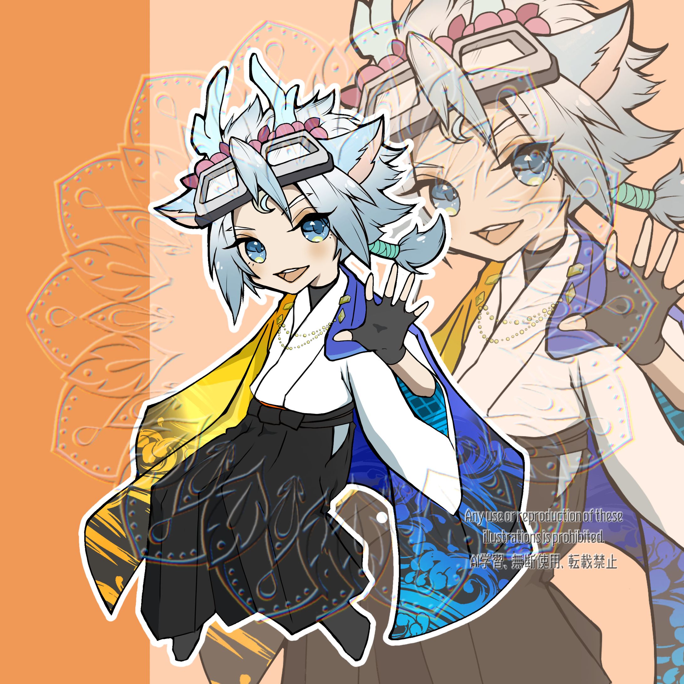 SD着物イラスト-1