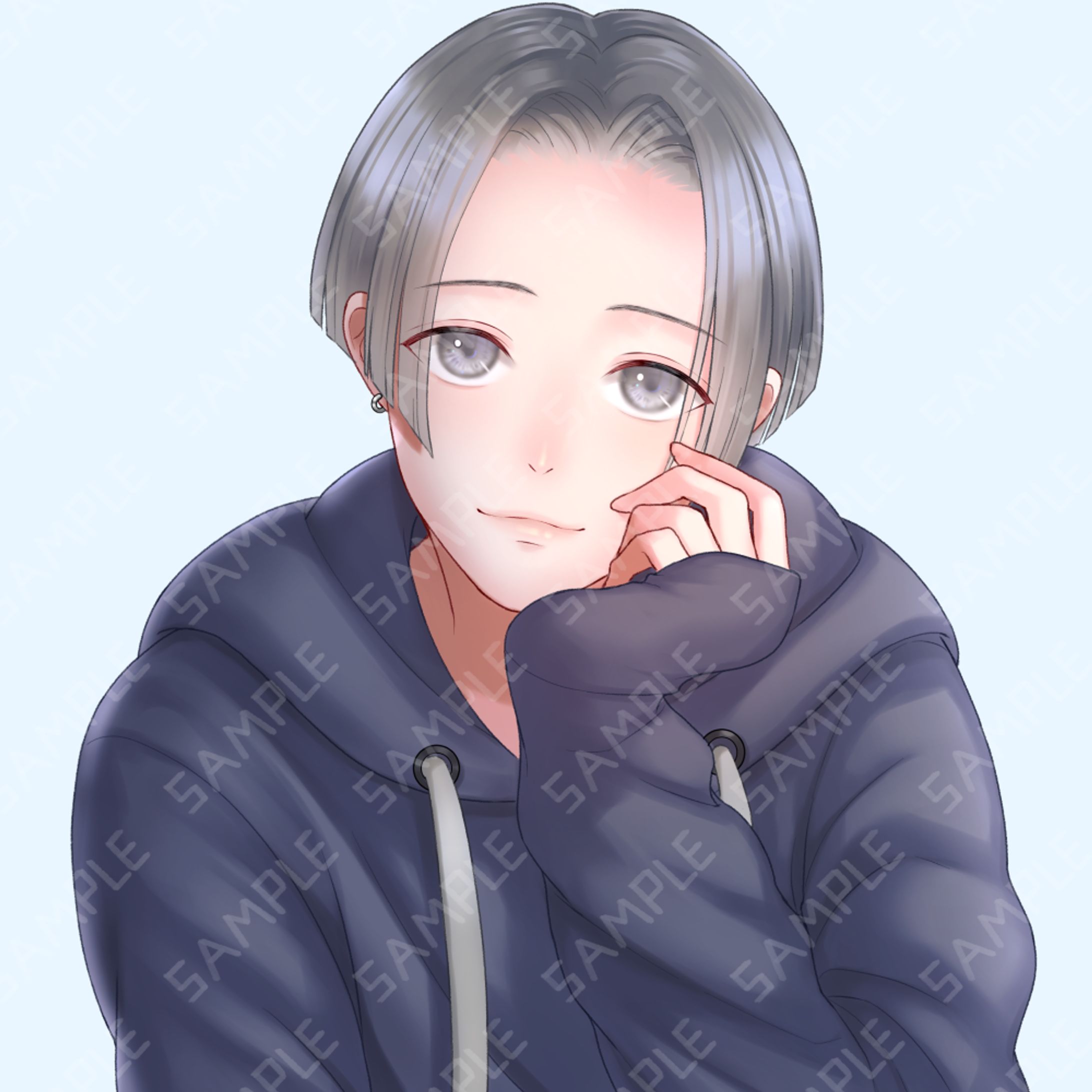 SNSアイコン　センター分け男子-1