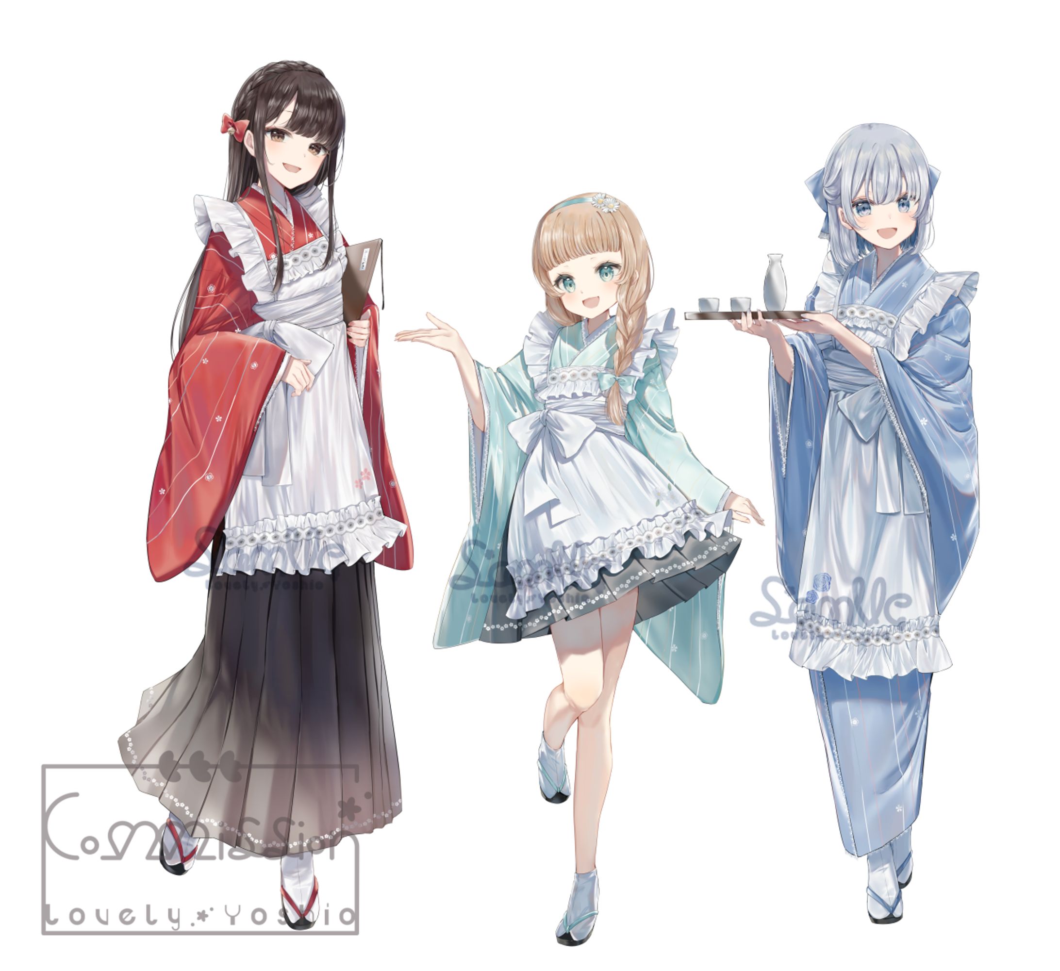 和風エプロン衣装-1