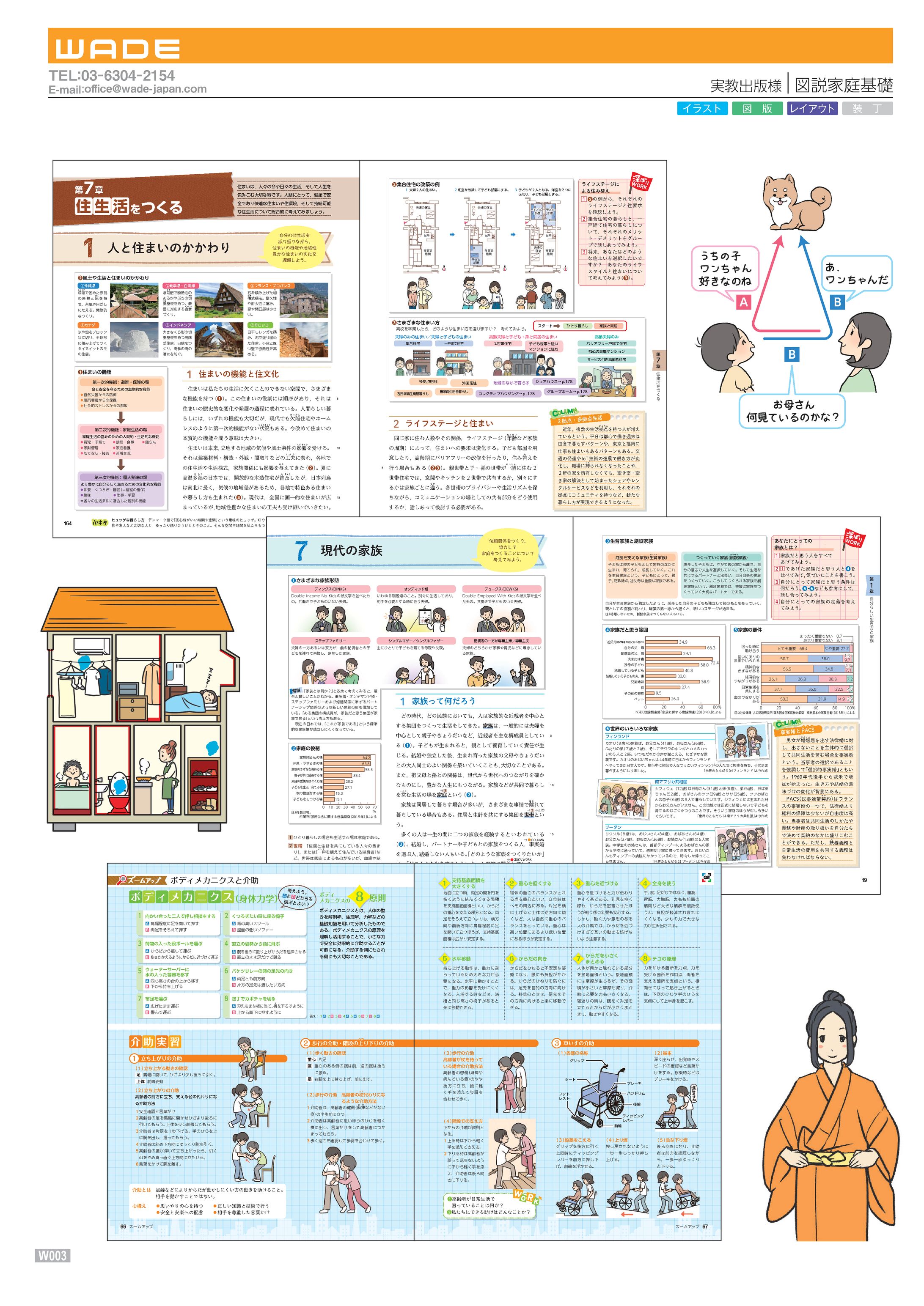 Design_51 実教出版様 図説家庭基礎-1