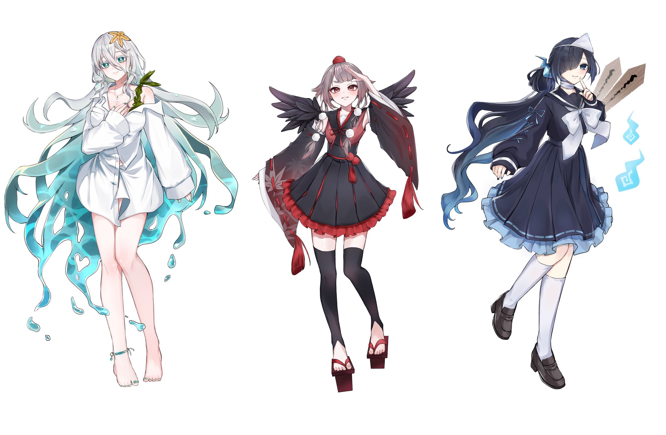 【Work】幽海天衆 立ち絵(差分あり)-1