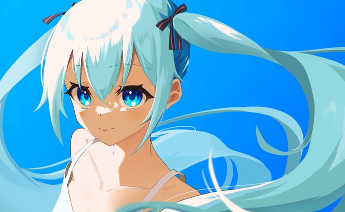 イラスト　初音ミク