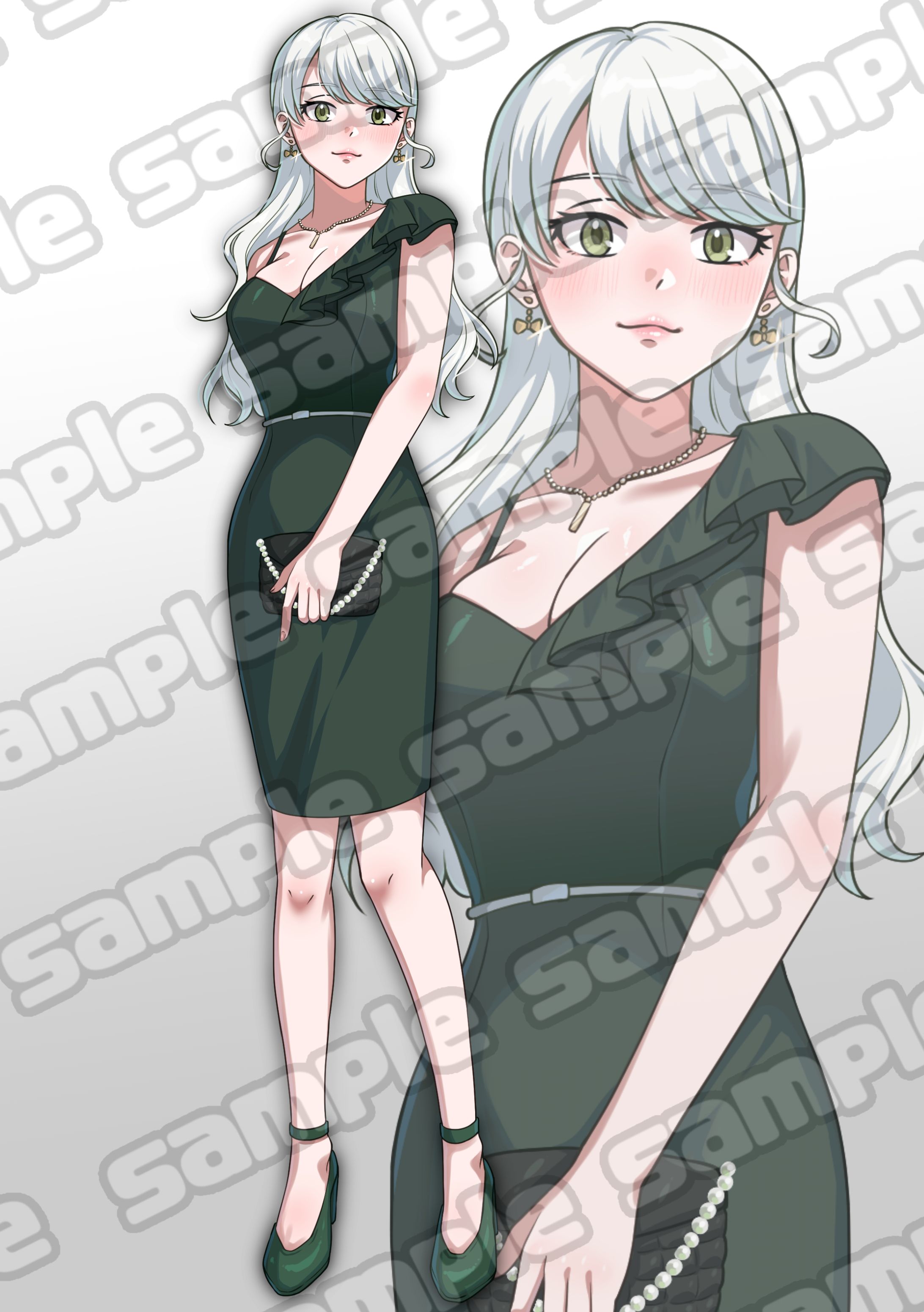 【お仕事】ドレス女性立ち絵-1