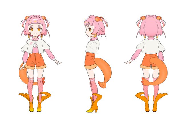 personal art、二面図