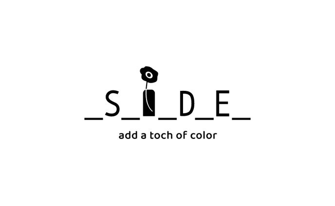 生花店「_S _I _D_E_」ロゴ