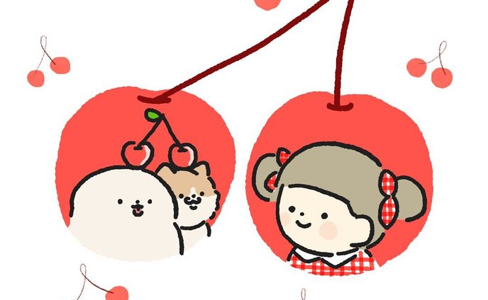 🍒

#illustration  #イラスト #ほのぼの #イラストレーション　#イラスト　#いらすとぐらむ　#イラストグラム　#ゆるいイラスト #일러스트