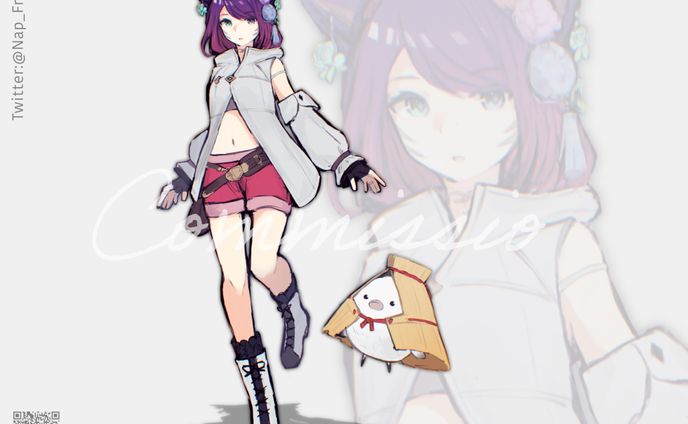 カラーラフ立ち絵
