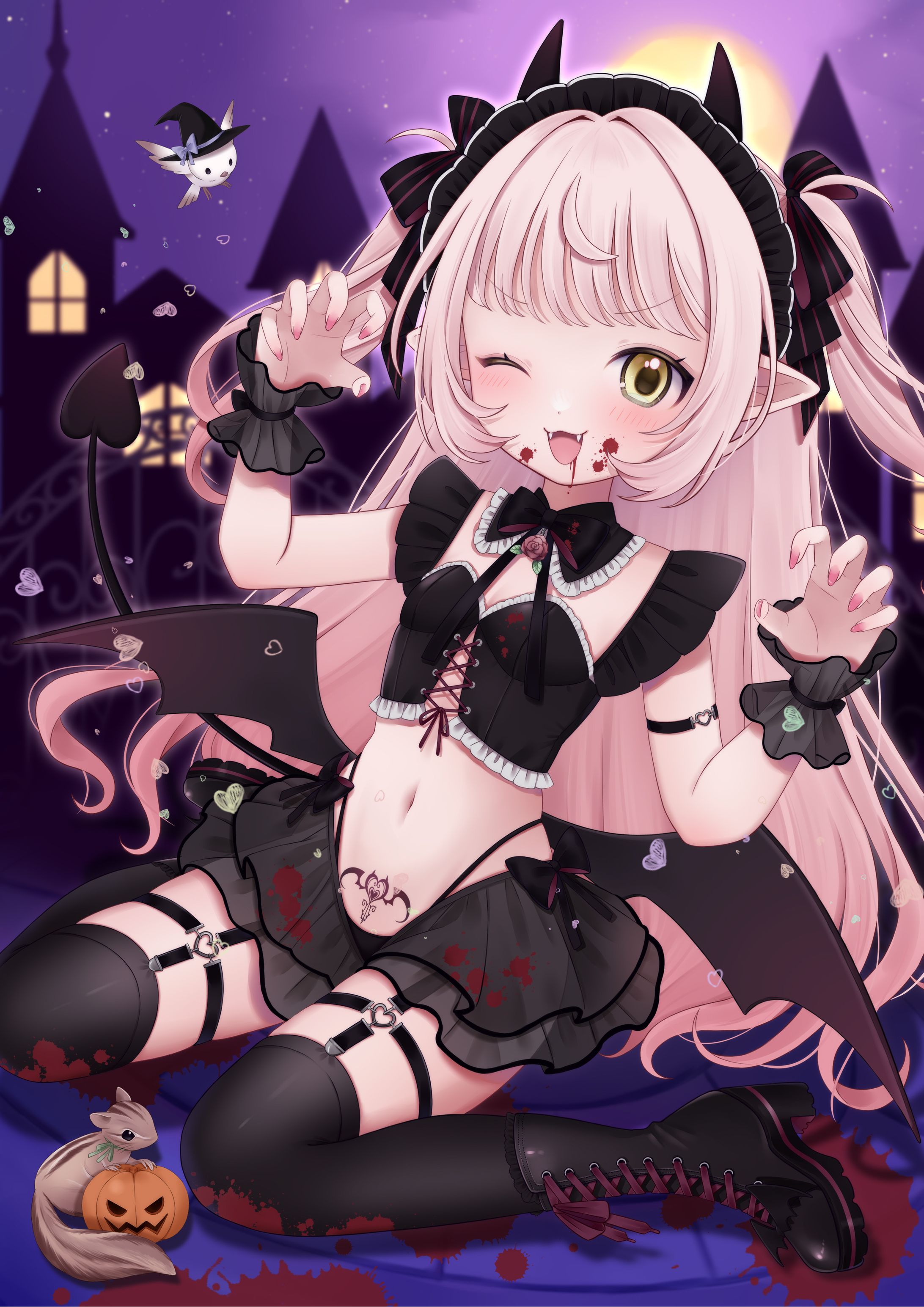 小依ねね様ハロウィン1枚絵-1