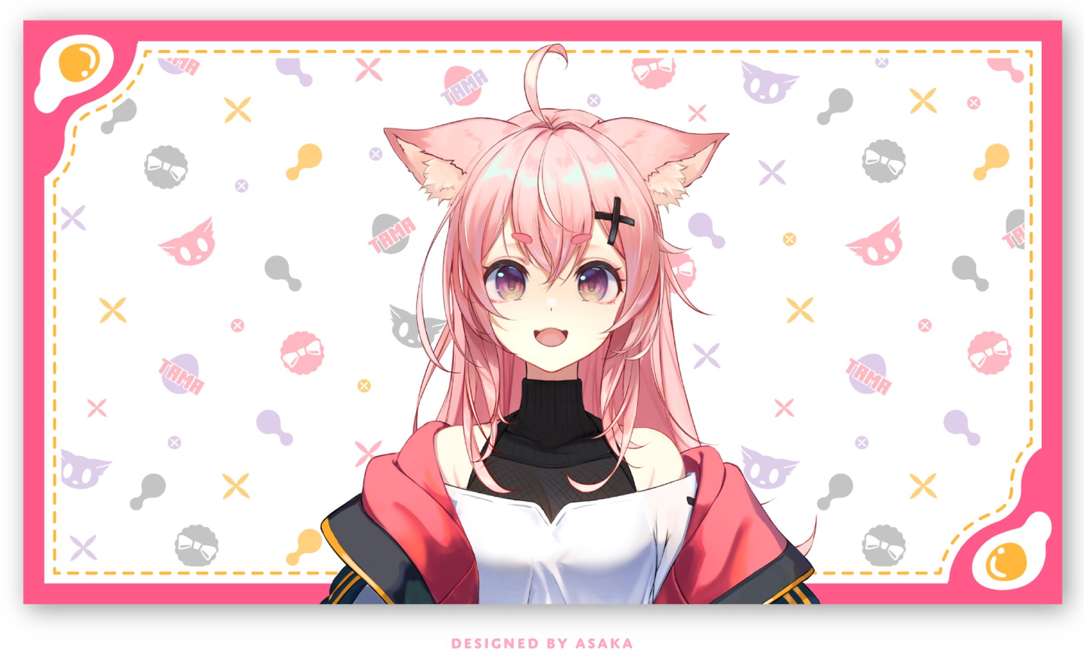 狐桃たまさん　汎用オリジナル背景-1