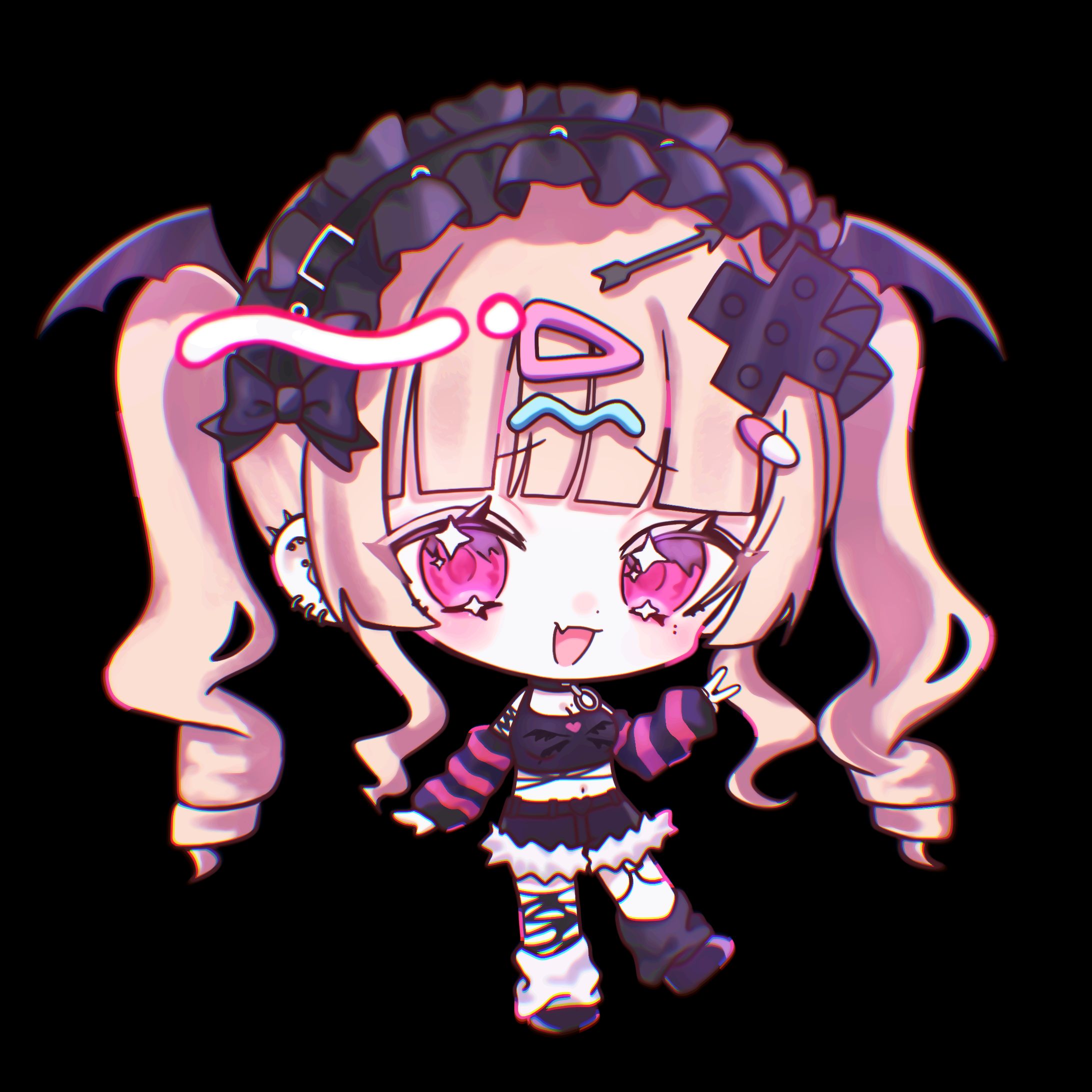 SDイラスト 創作① ステッカー-1