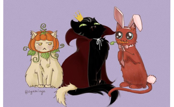 halloween kandreil kitties