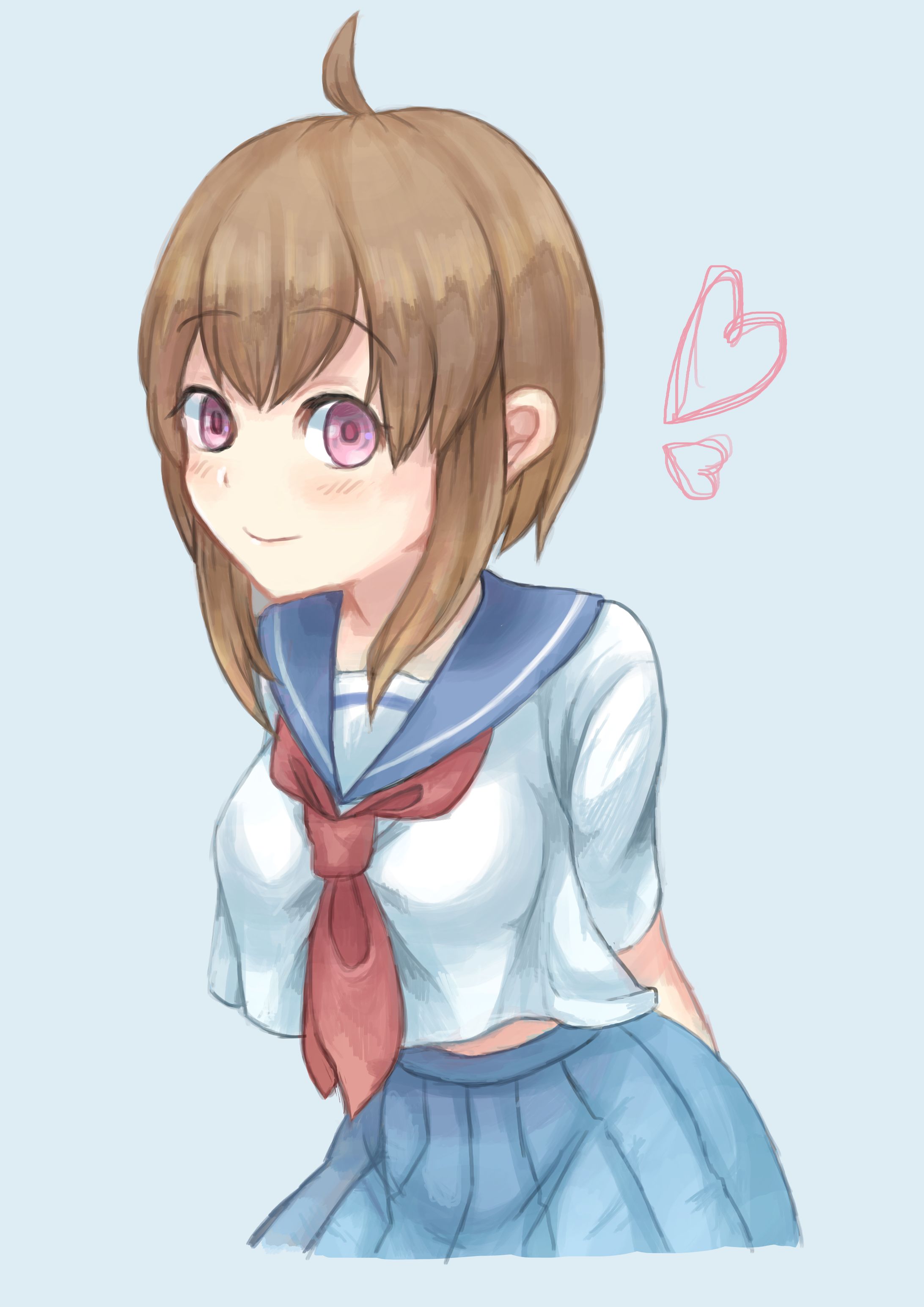 セーラー服の少女-1