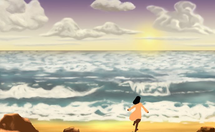 海辺の風景画の制作に役立つ素材集