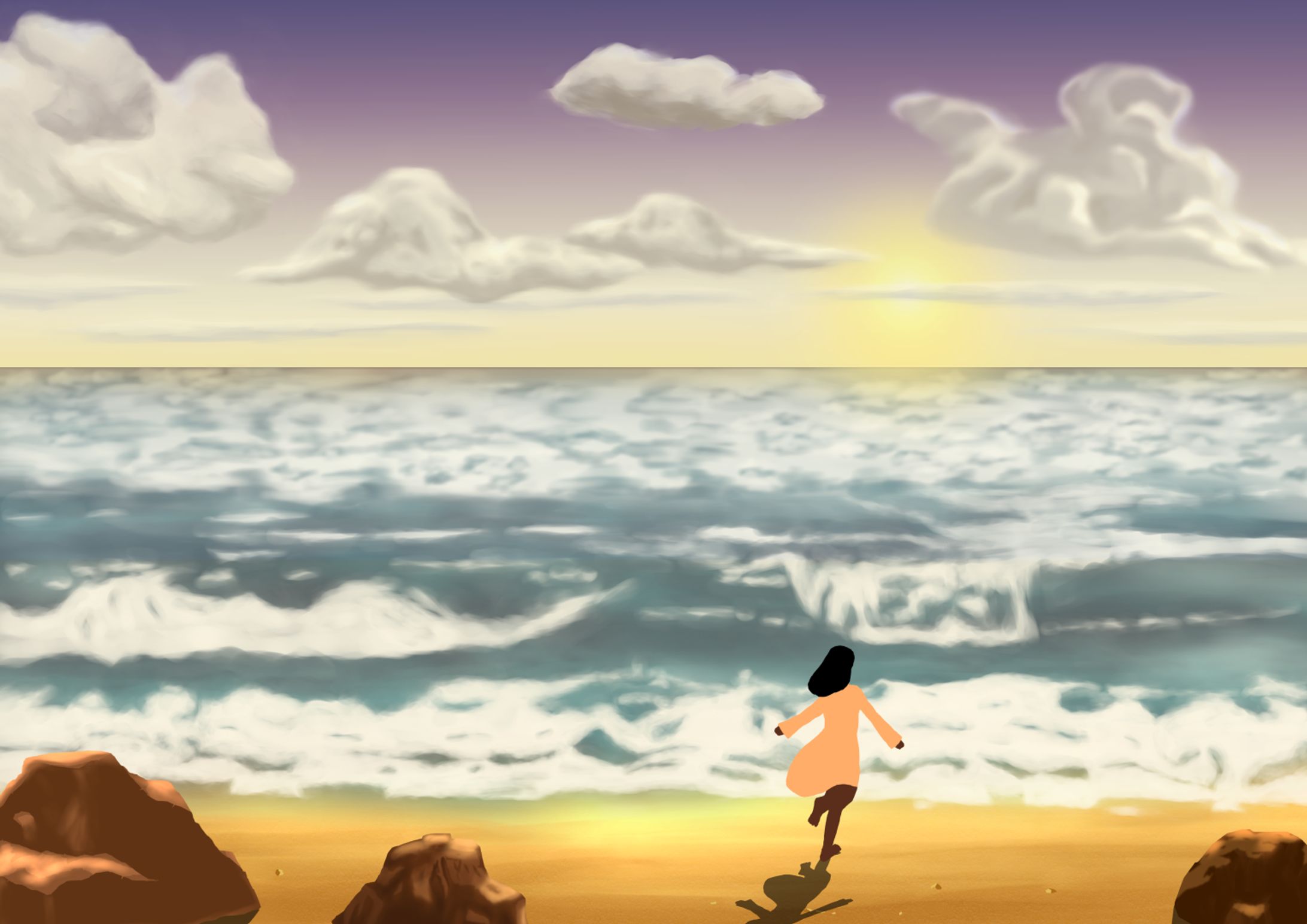 海辺の風景画の制作に役立つ素材集-1