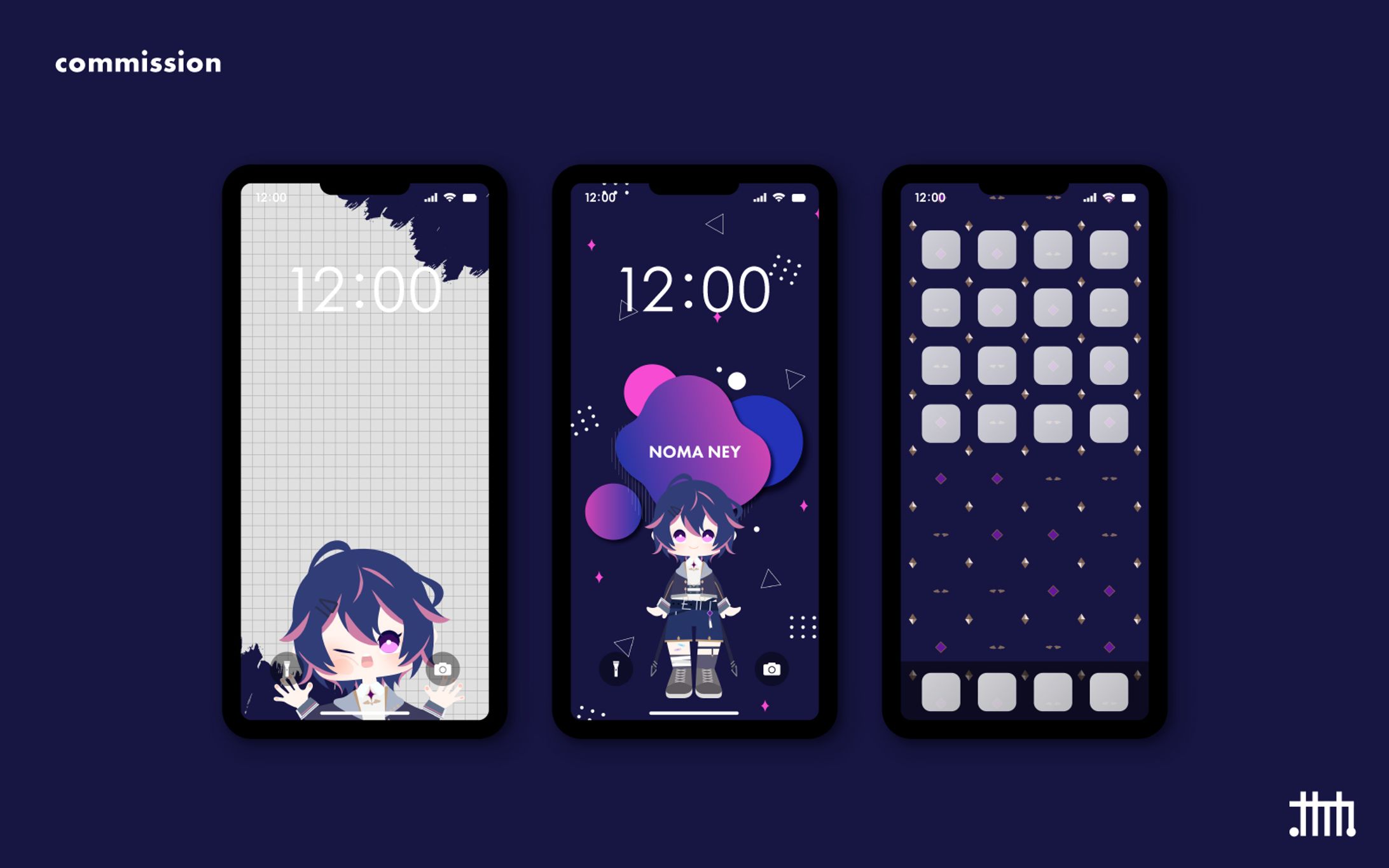 【skeb】oma Ney様 スマホ壁紙-1