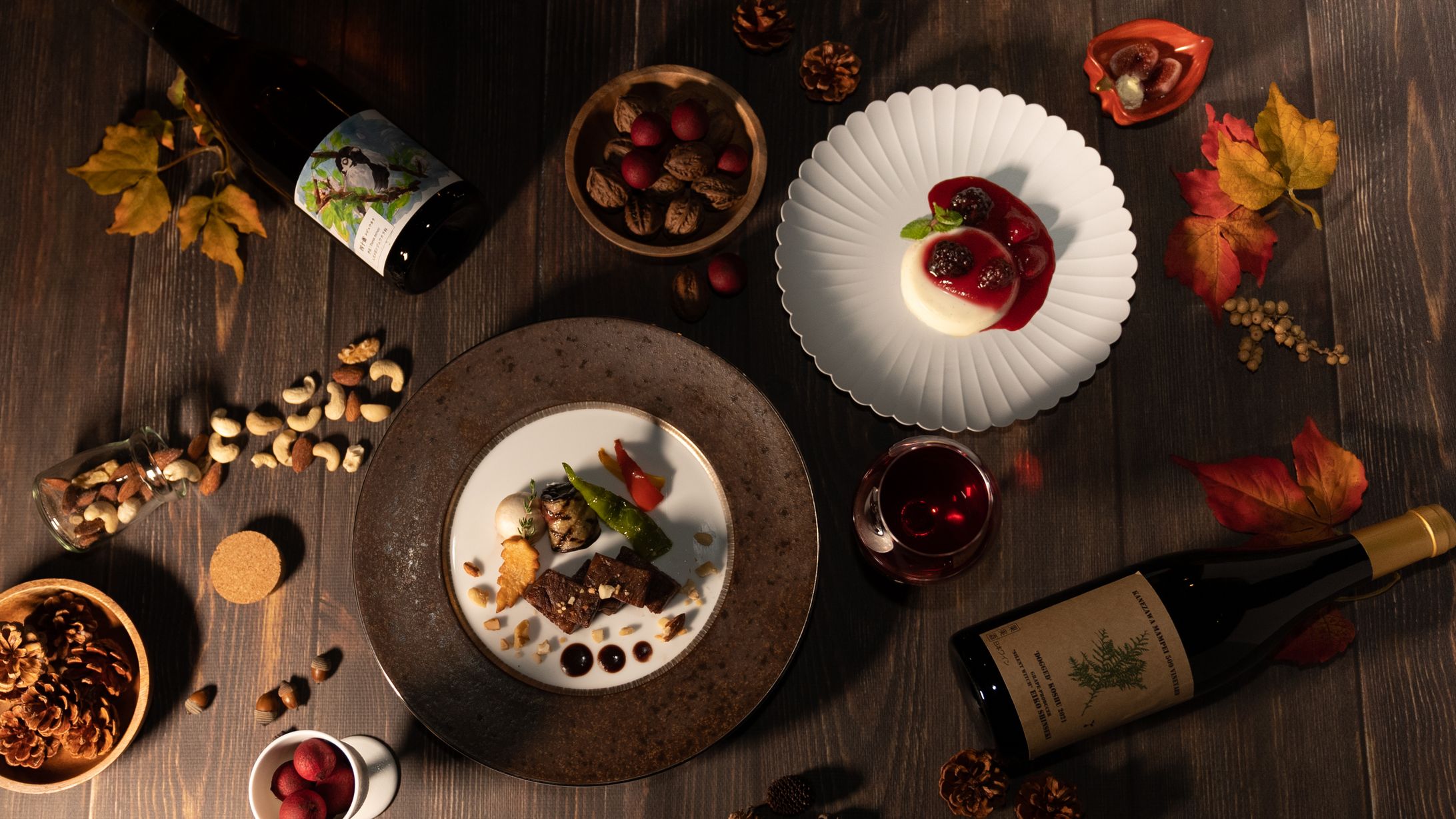 2022年8月 秋料理コース「子リスと秋の収穫祭」【おやど森の音】-1