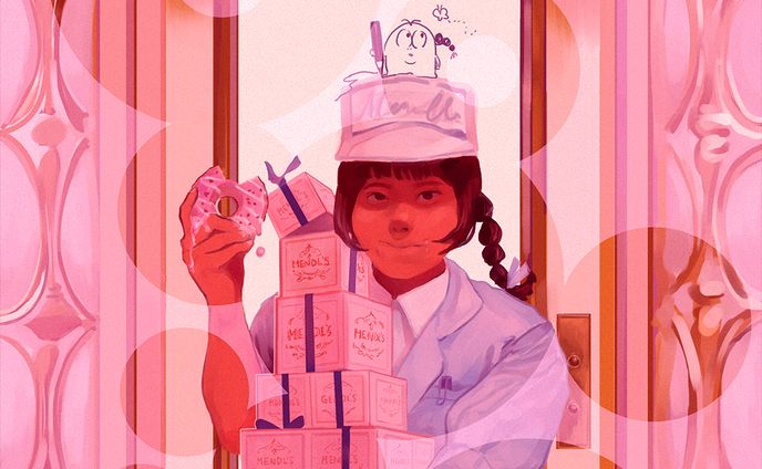 イラスト作成、interview