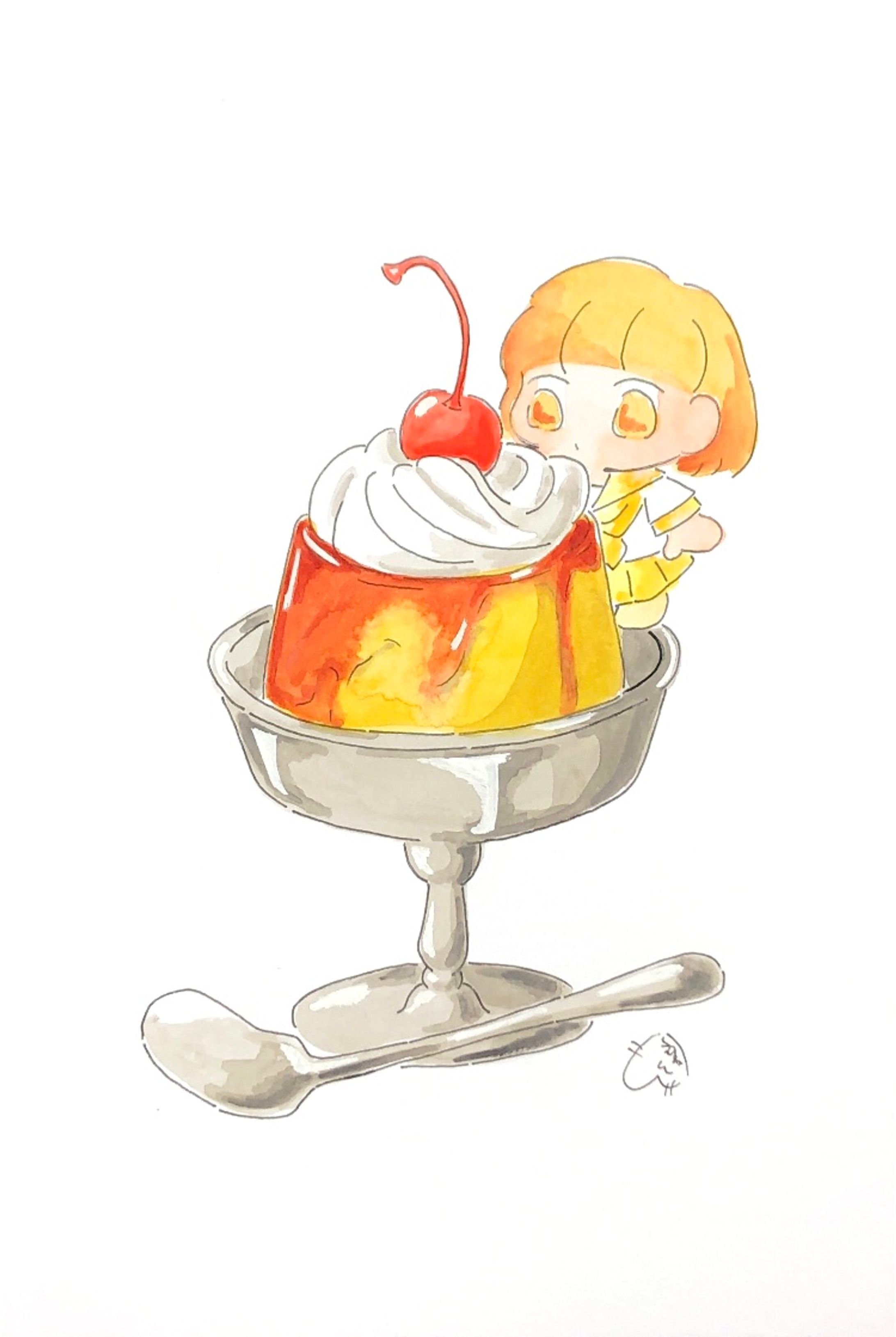 喫茶店のプリン-1