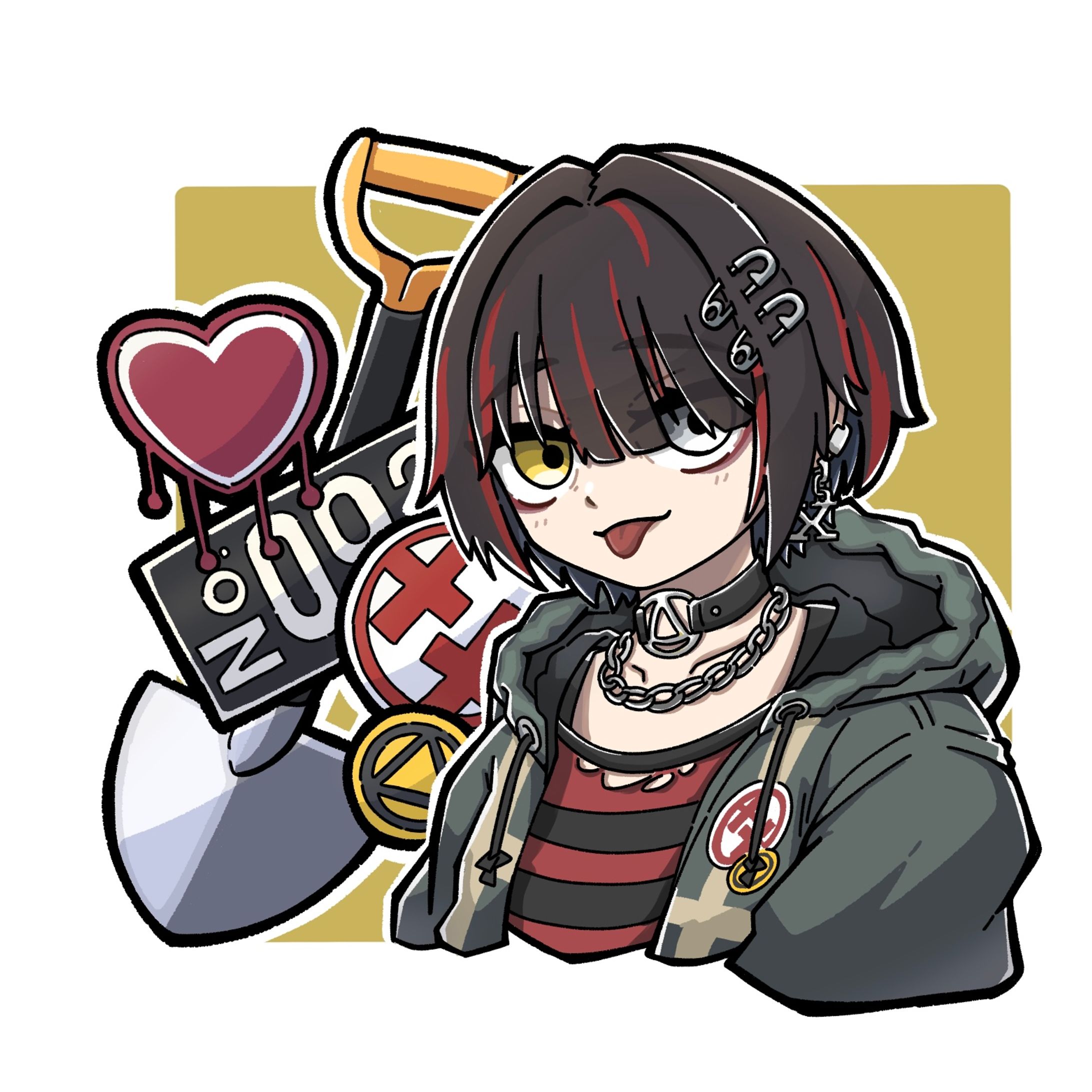 新衣装ましろﾒﾒ(ステッカー風)-1