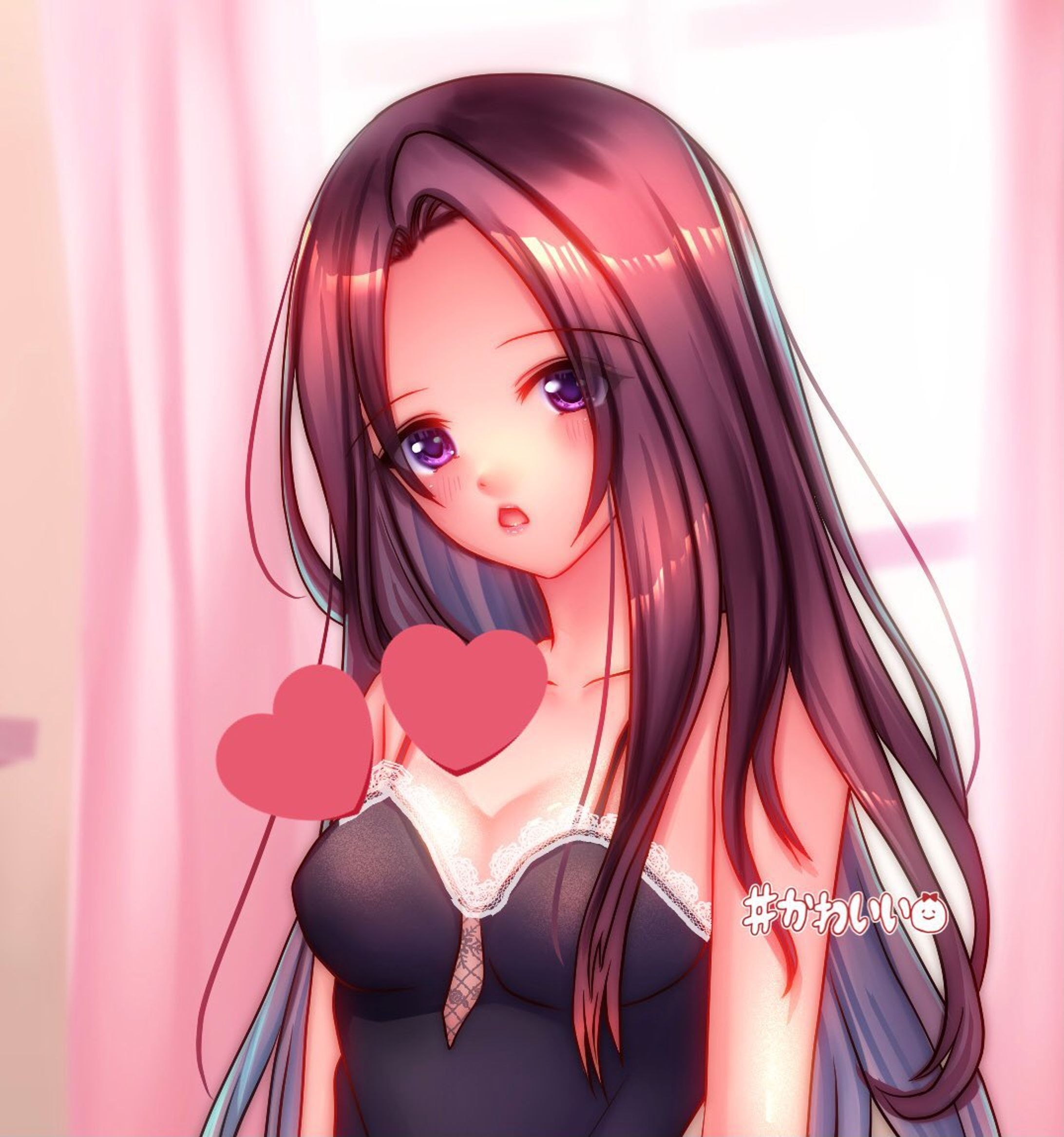 キャミソール姿の女の子-1