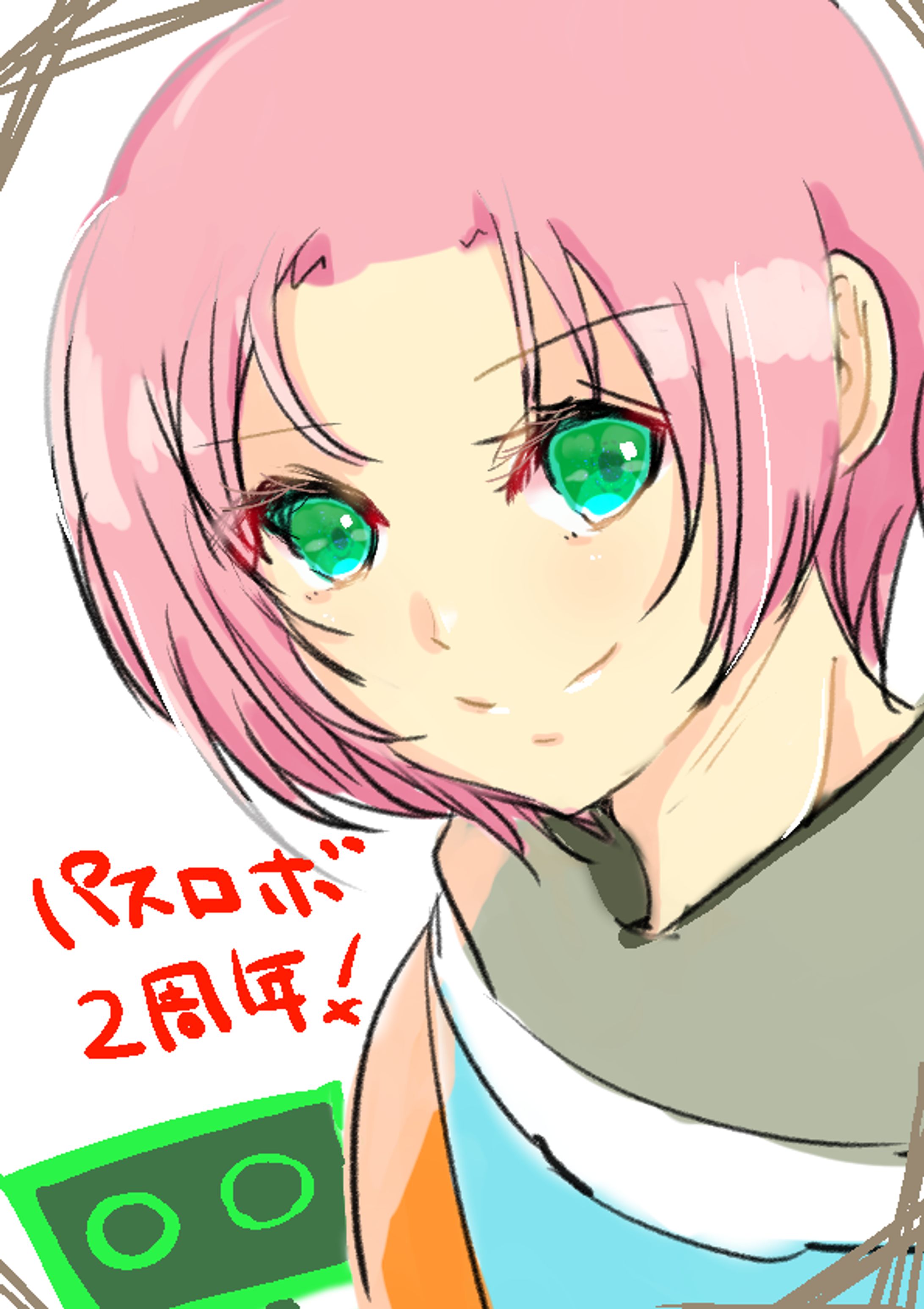 パステルとロボ　２周年イラスト-1