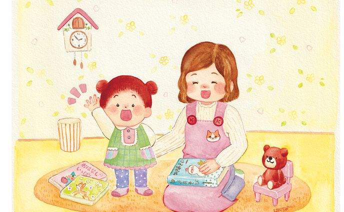 めばえ1月号『うたってあそぼう！』コーナーイラスト担当