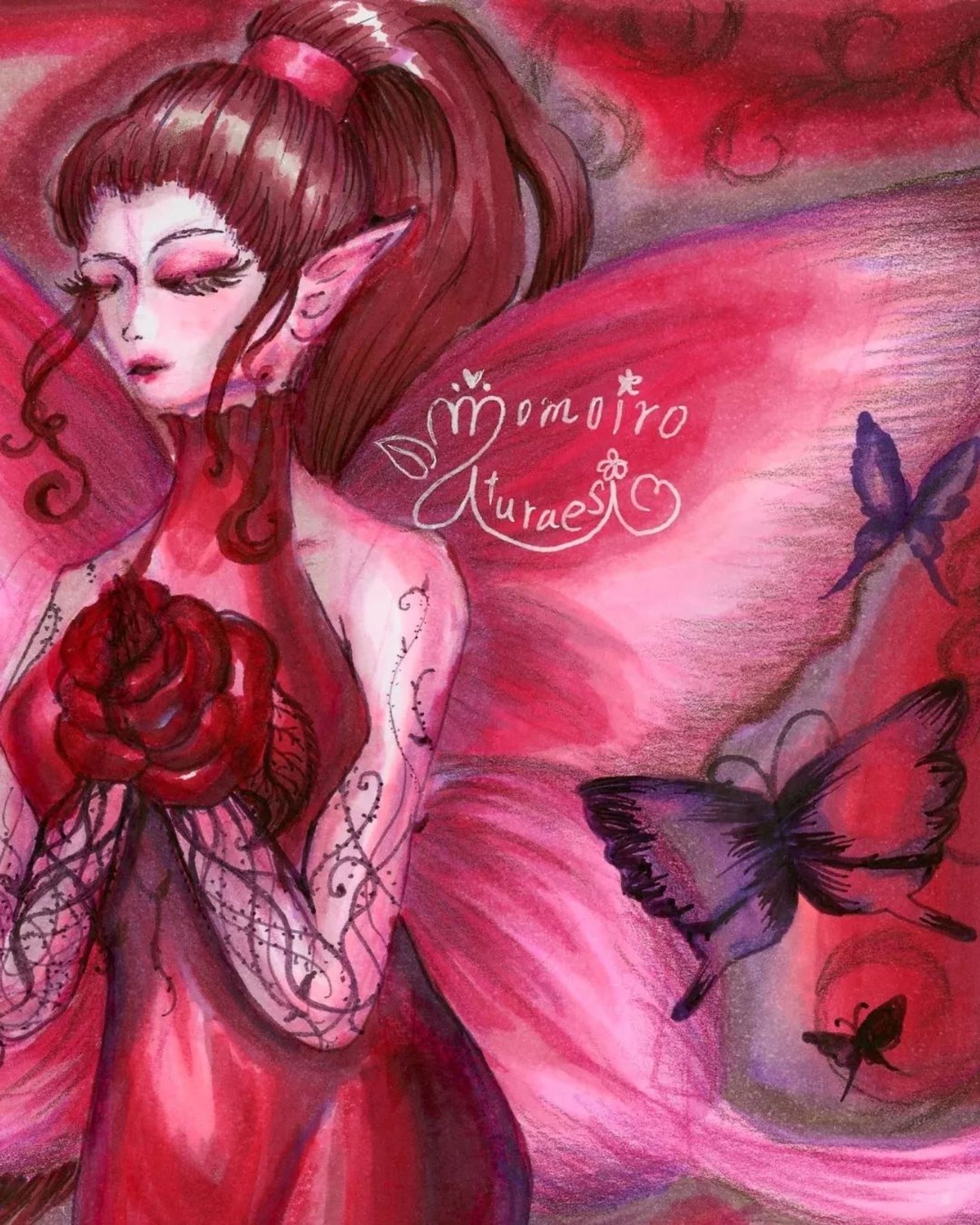 【Glamorous Roses】
 
 
 
 
 
#illustration #illust #drawing #art #copic #inkdrawing #rose #butterfly #red #イラスト #バラ #蝶 #コピック-1