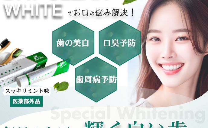 ホワイトニング歯磨き粉の商品紹介バナー（300*250）×2デザイン