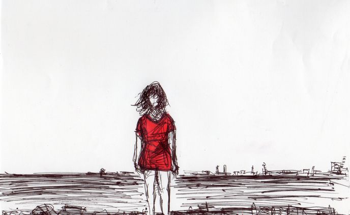 イラスト「夢の島少女」シリーズ