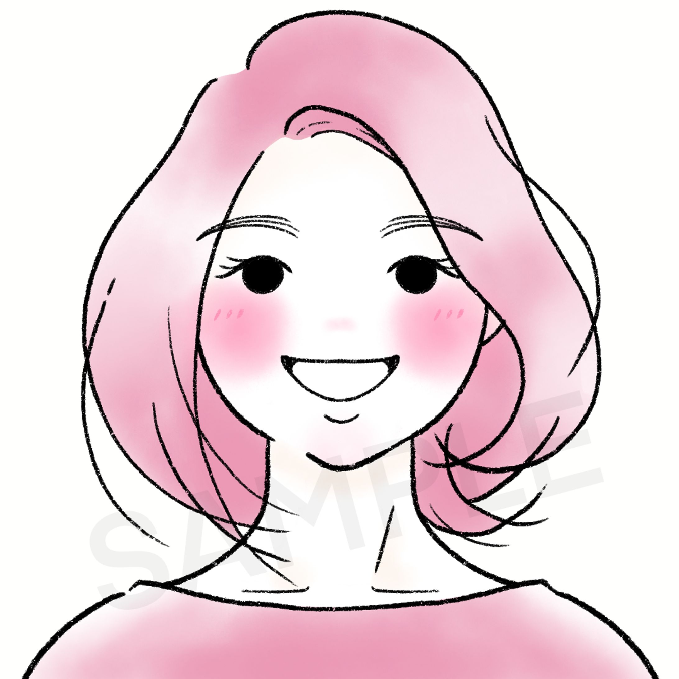 似顔絵｜うめこ様-1