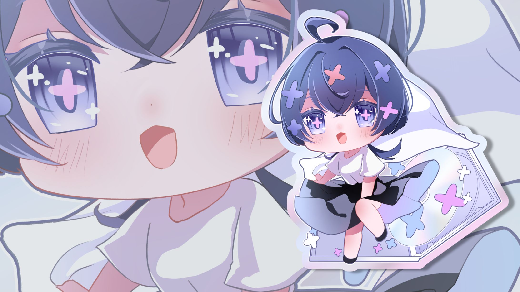 おしばなちゃんステッカー-1