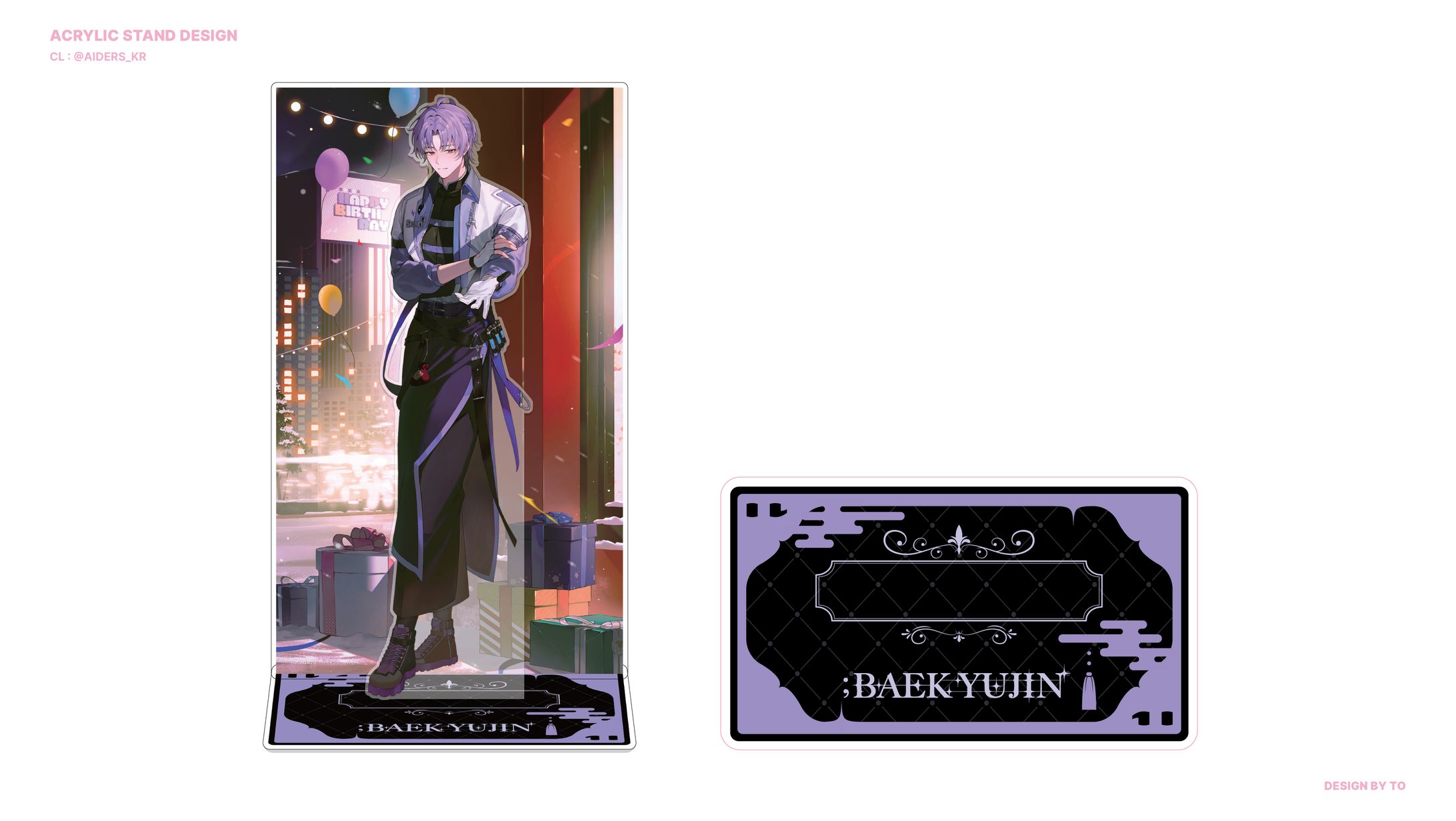 AIDERS - Baek Yujin Birthday Acrylic Stand-1