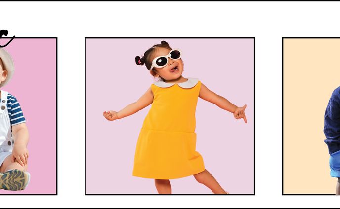 子供服のバナー(Children's clothings store banner)